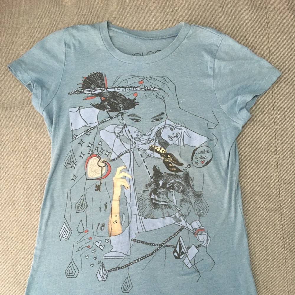 VOLCOM Vintage-looking small T-shirt